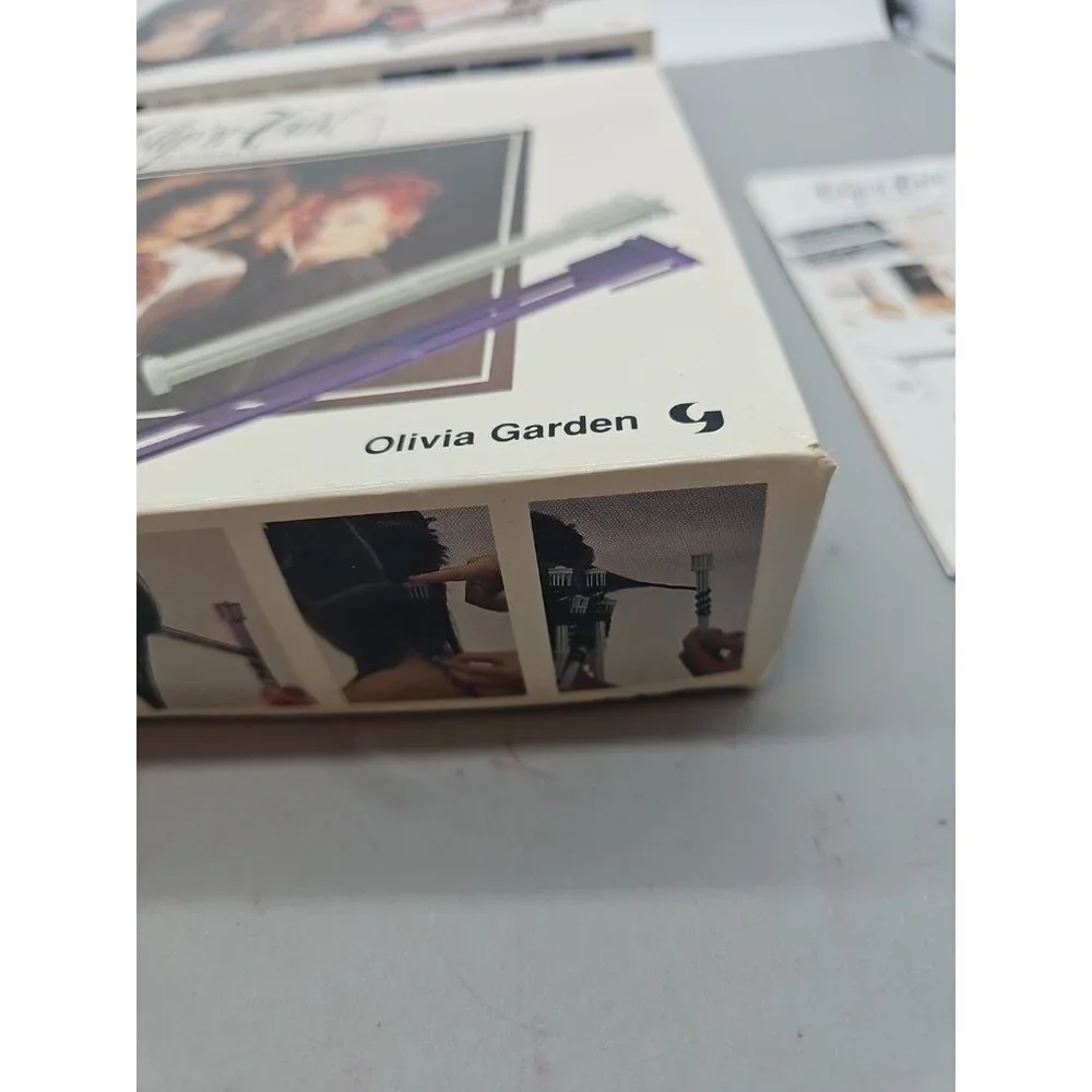 OLIVIA GARDEN Clip N Curl Jumbo & Spiral In Original‎ Box W/ Instructions Vtg